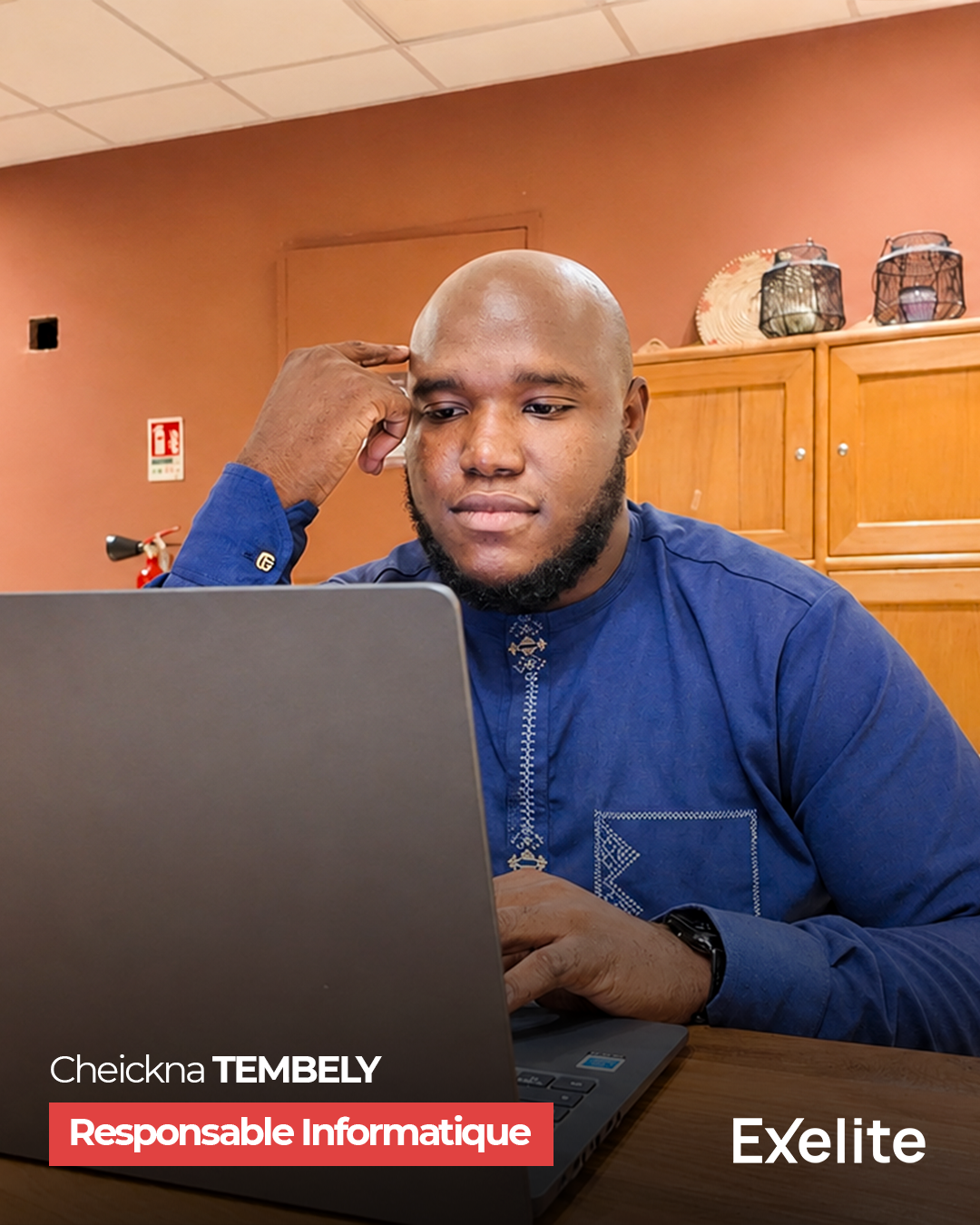 Cheickna Tembely, responsable informatique Exelite